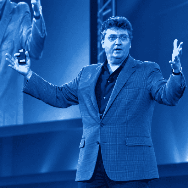 Bill Sims Jr. speaking on stage