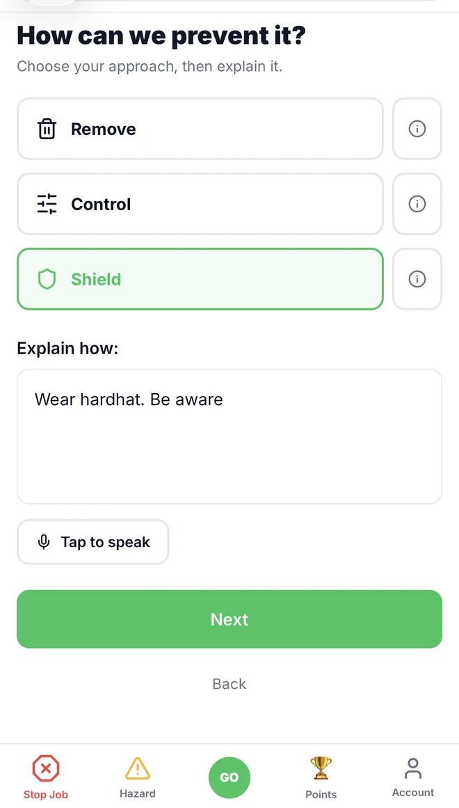 How can we prevent it screen with remove, control, and shield options